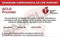 ACLS Provider eCard サンプル